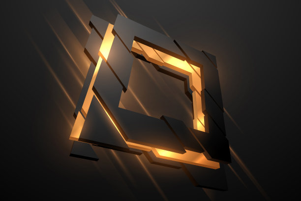 抽象的黑色和金色几何形状的背景图片下载