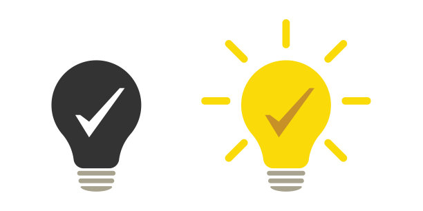 灯的图标集。创意灯图标集合。平面样式-股票向量图片下载