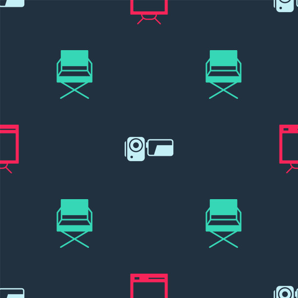 设置复古电视电影摄像机和导演电影图片下载