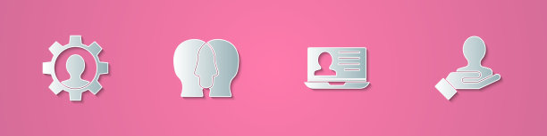 集剪纸人与齿轮项目团队基地图片下载