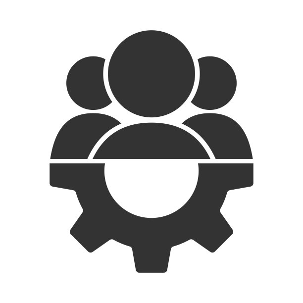 一组人矢量图标。商务委员会在工作中的象征。小队和装备标志被隔离在白色背景上。团队合作和互动理念。办公室管理。图片下载