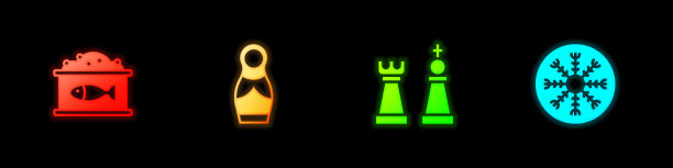 用鱼子酱俄罗斯娃娃套上锡罐图片下载