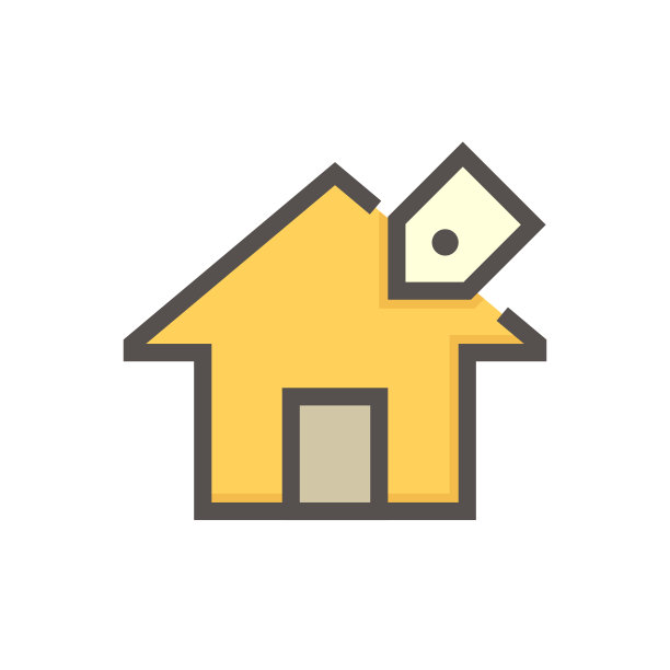 房子出售矢量图标设计。48x48像素完美和可编辑的线描边。图片下载