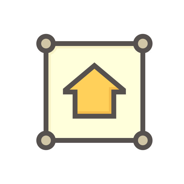 土地地块和房子矢量图标设计在俯视图。48x48像素完美和可编辑的线描边。图片下载