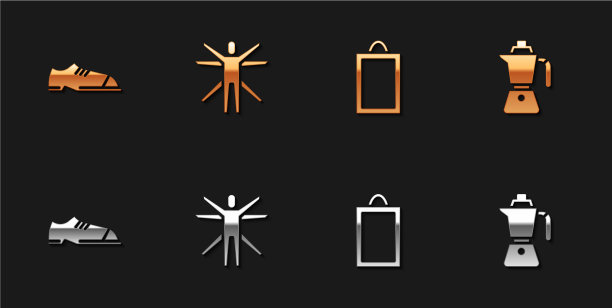 设置男人的鞋子，维特鲁威男人的照片和咖啡图片下载