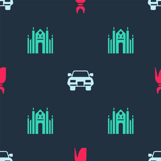 设女子化装车和米兰大教堂上图片下载