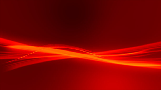 红色抽象波波图像白色背景图片下载