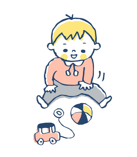可爱的宝宝在玩玩具图片下载
