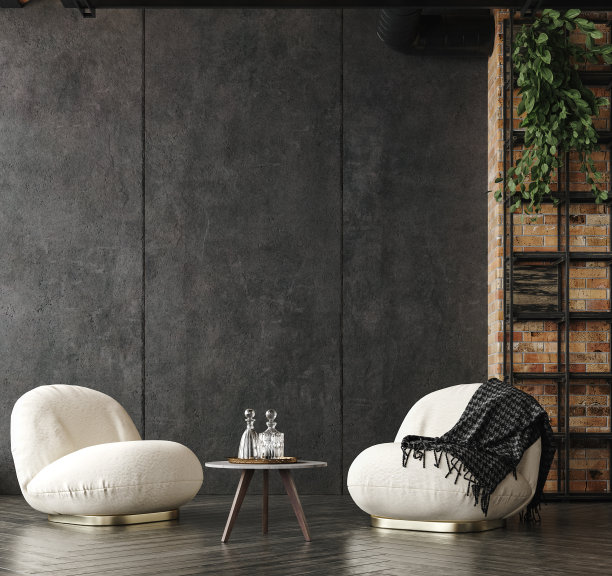 工业风格的客厅阁楼图片下载