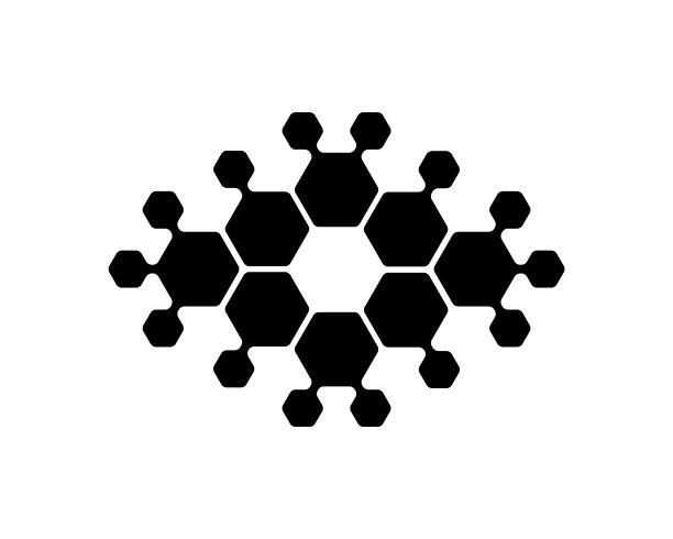 抽象标志适用于六边形图片下载