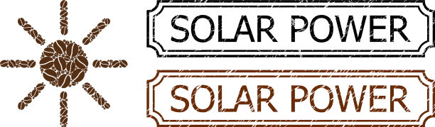 太阳能危难邮票的凹槽和图片下载