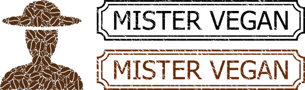 素食主义者的印章有凹槽图片下载