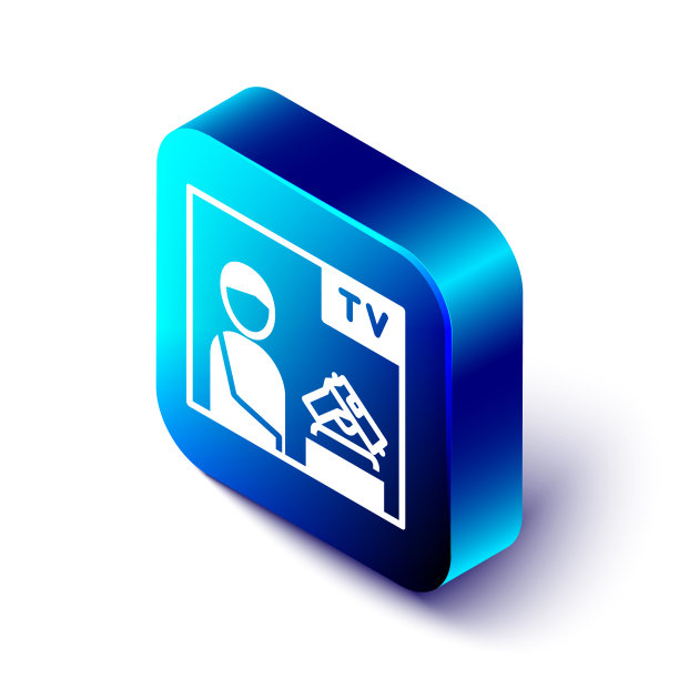 等距电视广告武器图标图片下载