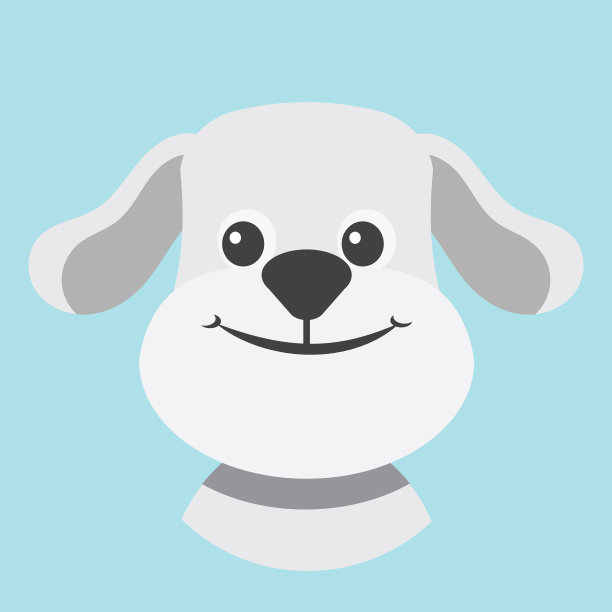 动物肖像与平面设计有趣的狗图片下载