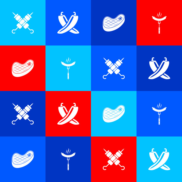 烤串串红辣椒图片下载