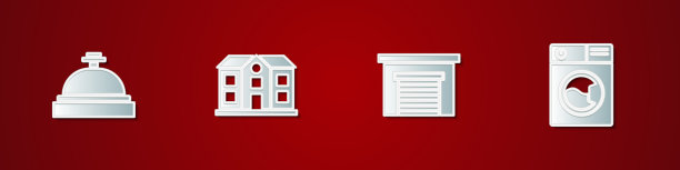 设有酒店服务房、车库和洗衣机图片下载