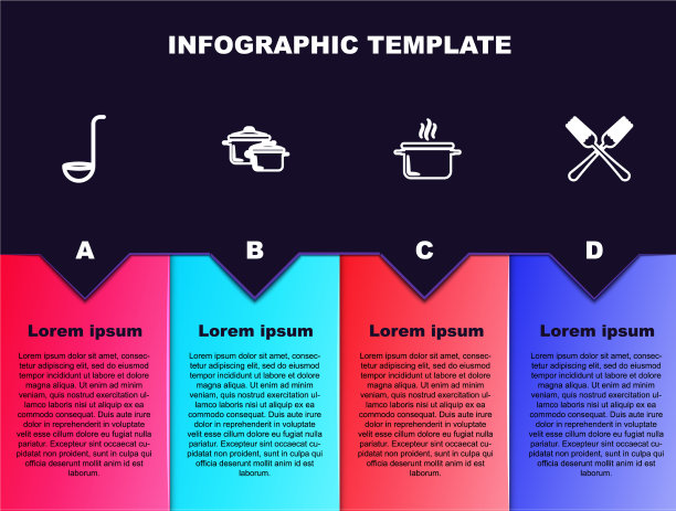 厨房汤勺摆线与煮锅交叉图片下载