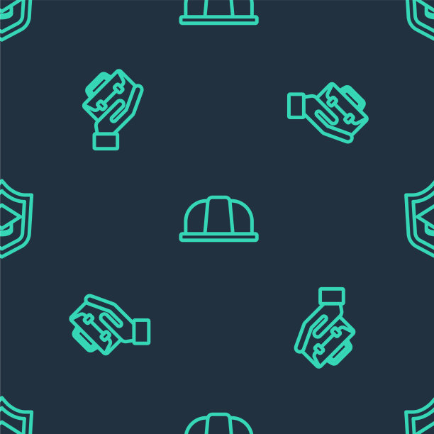 设线工人手握安全帽图片下载