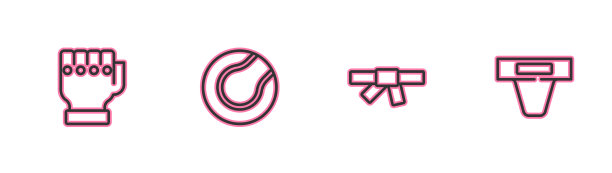 设线mma手套黑色空手道带网球图片下载