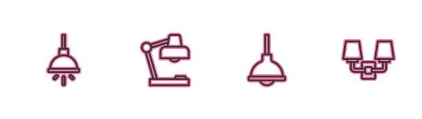 设线吊灯和吊灯、台灯图片下载