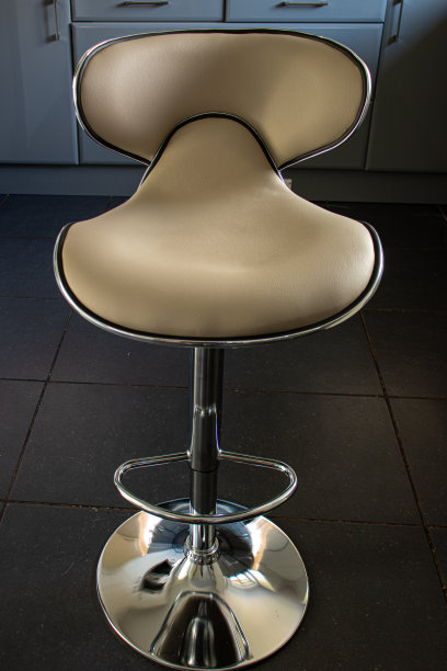 厨房现代灰色吧台凳图片下载