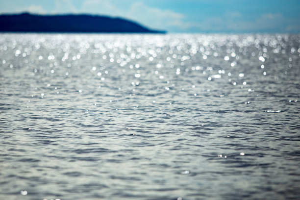 陆地，海洋和蓝天图片下载