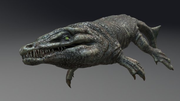 海怪的背景，3d渲染图片下载