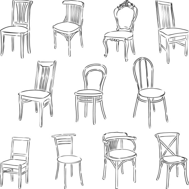 家具集室内细节轮廓集于一体图片下载