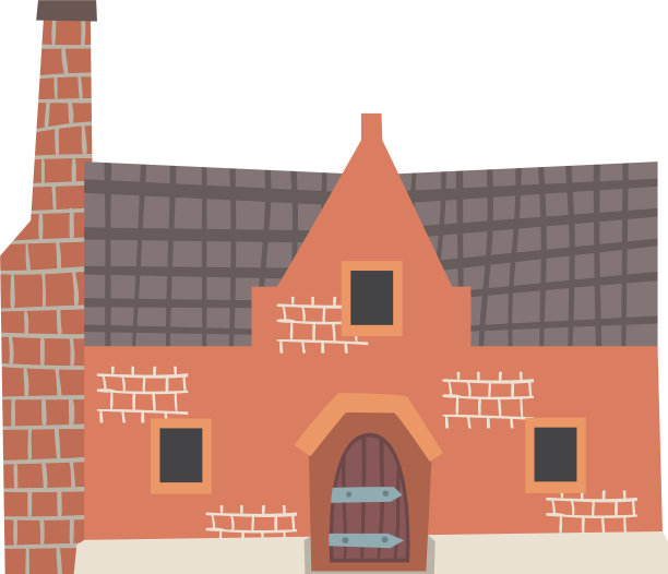 中世纪有瓷砖的历史民居图片下载