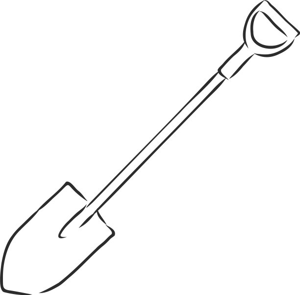 铲图标花园铲手绘花园图片下载