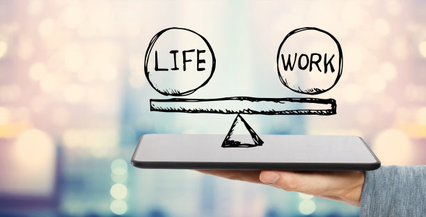 生活和工作的平衡与平板电脑图片下载