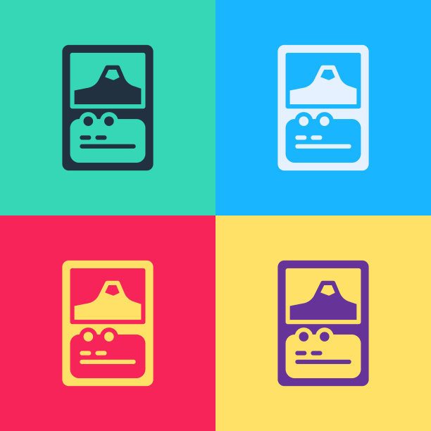 流行美术卡牌游戏收集图标隔离上图片下载