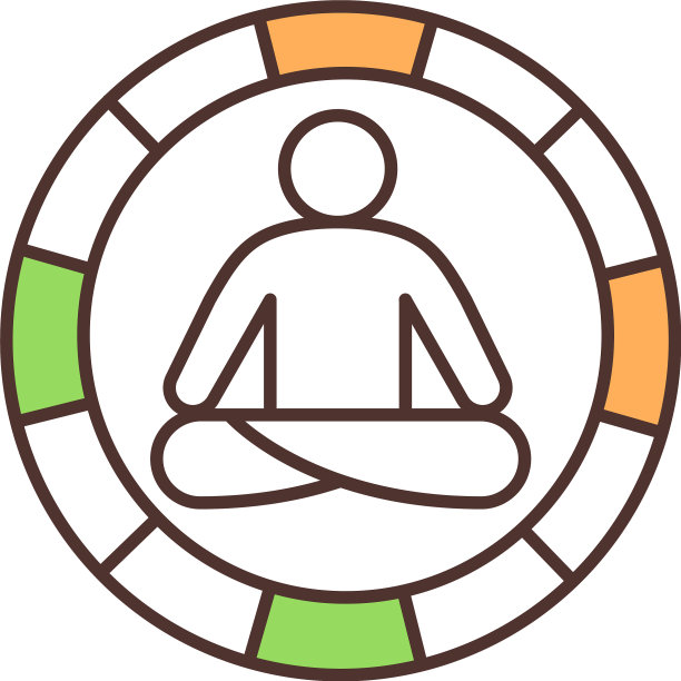 冥想练习RGB颜色图标图片下载