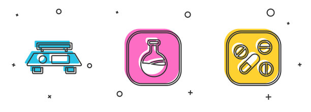 设置电子秤试管和烧瓶图片下载