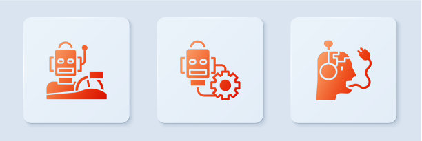 设定机器人设定人形驾驶汽车和图片下载