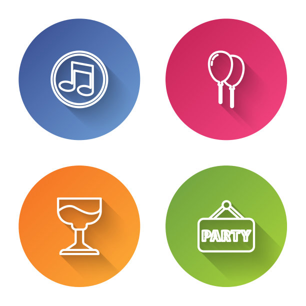 设置线，音乐，音符，音调气球与丝带图片下载