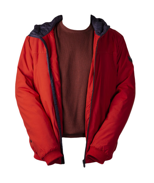 夹克和毛衣孤立在白色背景上图片下载