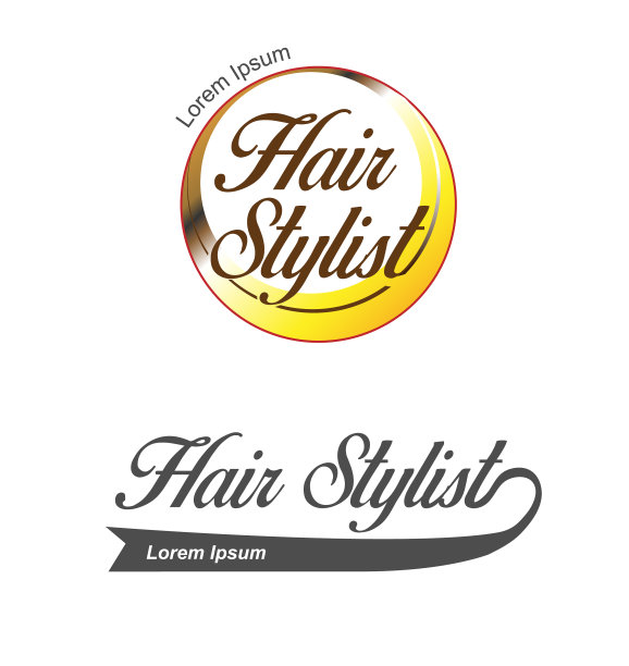 发廊标志发型师标志美容院图片下载