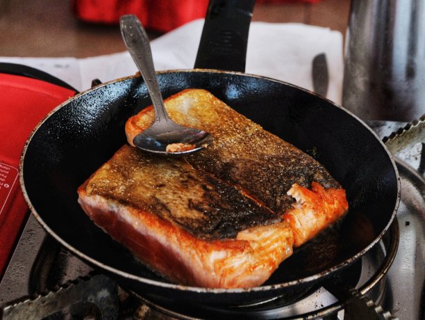 近棕色烤金枪鱼图片下载