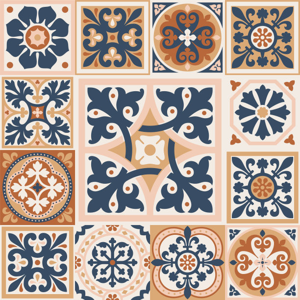 葡萄牙瓷砖地板设计图片下载