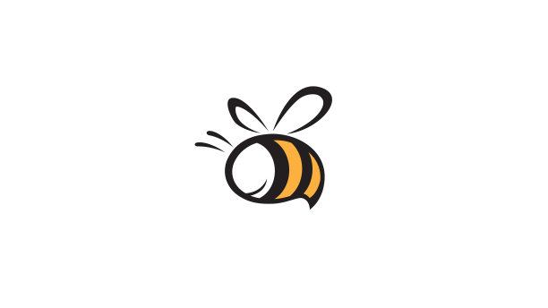 创意蜂虫抽象标志图片下载