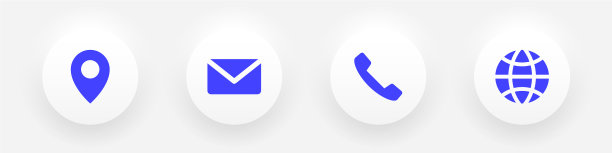 Neumorphic名片图标设置电话电子邮件图片下载