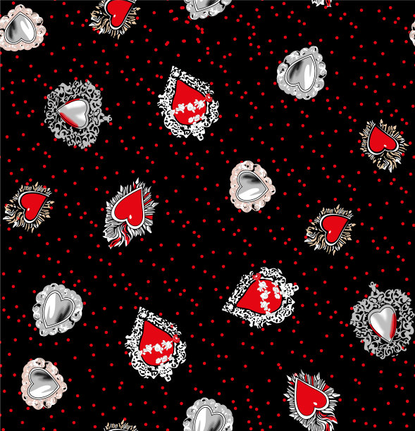 爱无缝图案设计图片下载