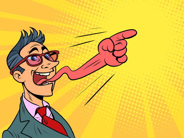 商人舌，嘴，手势，指针，手指图片下载