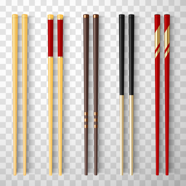 食物筷子彩色逼真3d图片下载