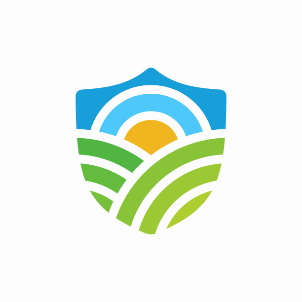 农业盾标识模板设计图片下载