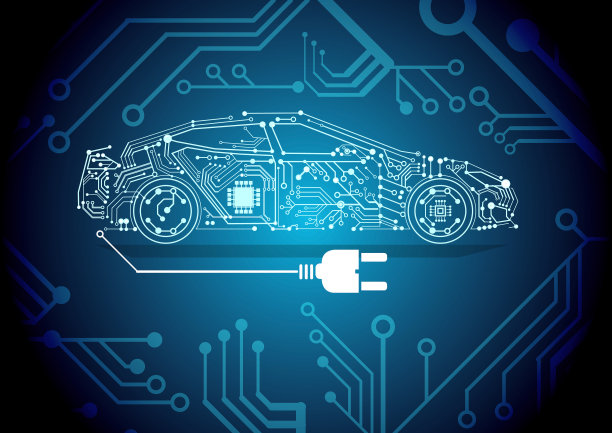 电动汽车充电电池-循环利用图片下载