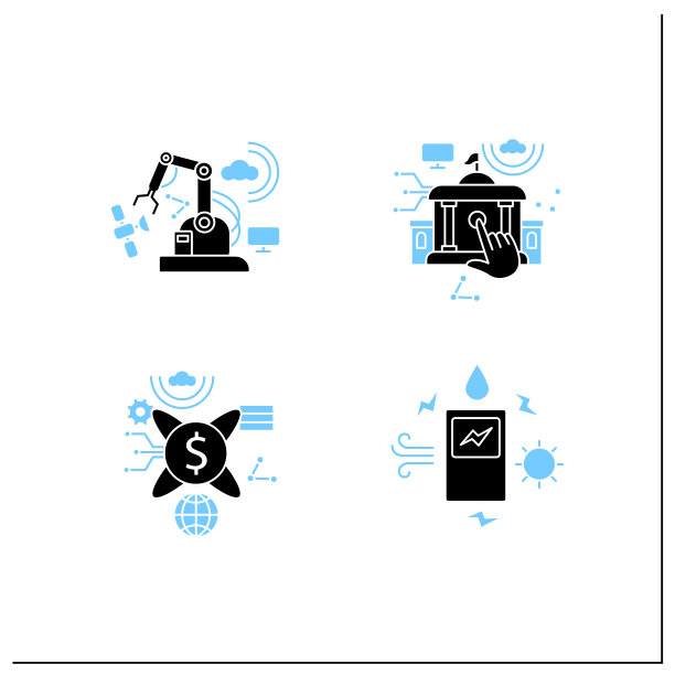 数字转换字形图标集图片下载