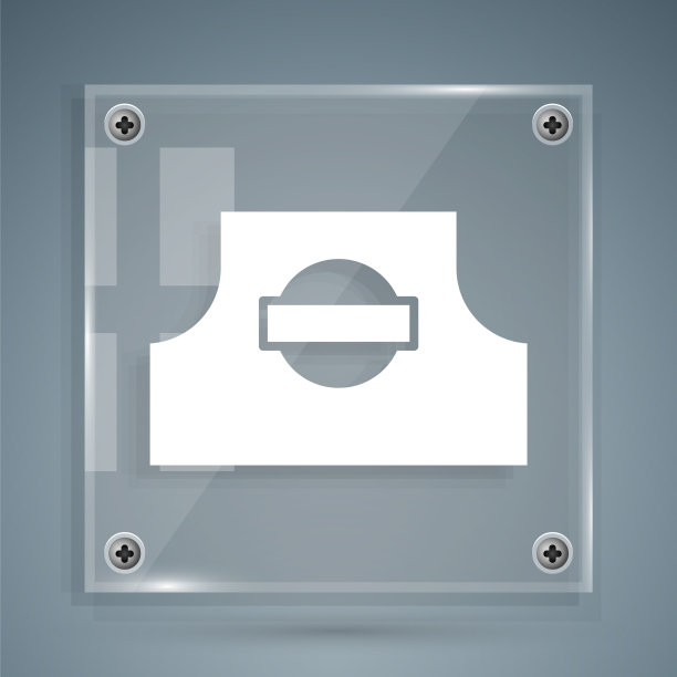 白色喷雾可将喷嘴盖图标隔离在灰色上图片下载