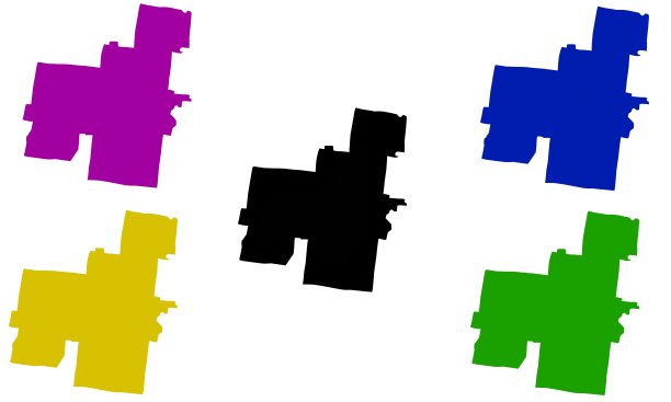 路易斯安那州阿密特市地图剪影图片下载